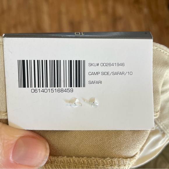 NATURAL REFLECTIONS Women’s Campside Safari Tan Soft Stretch Capri Pants Size 10 - Picture 9 of 9